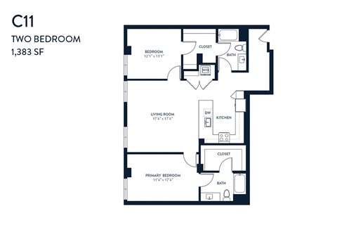 Two Bedroom C11 1383 SF - Resa Long Beach